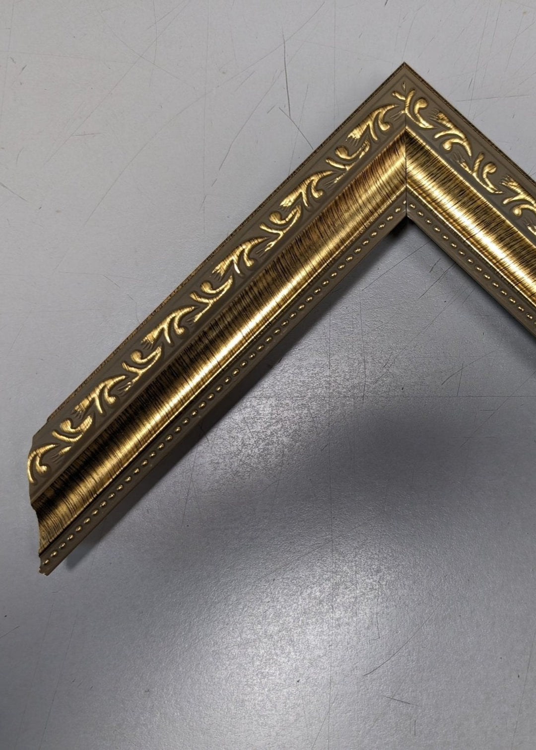 1 - 1/4" Gold Ornate Poly Picture Frame - Clementine Home Floral Gift