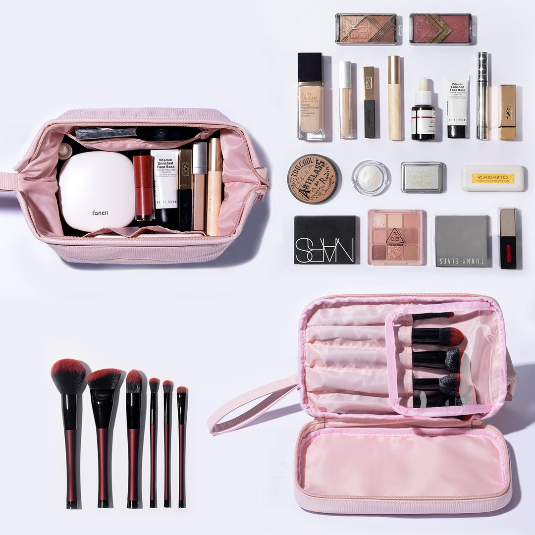 2 - in - 1 Makeup Bag (Spring '25 Add - On) - Clementine Home Floral Gift
