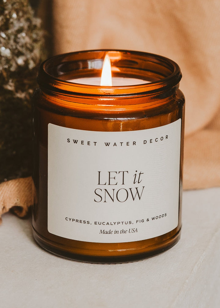 Let It Snow Candle