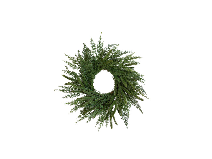 Norfolk & Cypress Mixed Real Touch Wreath, 14”