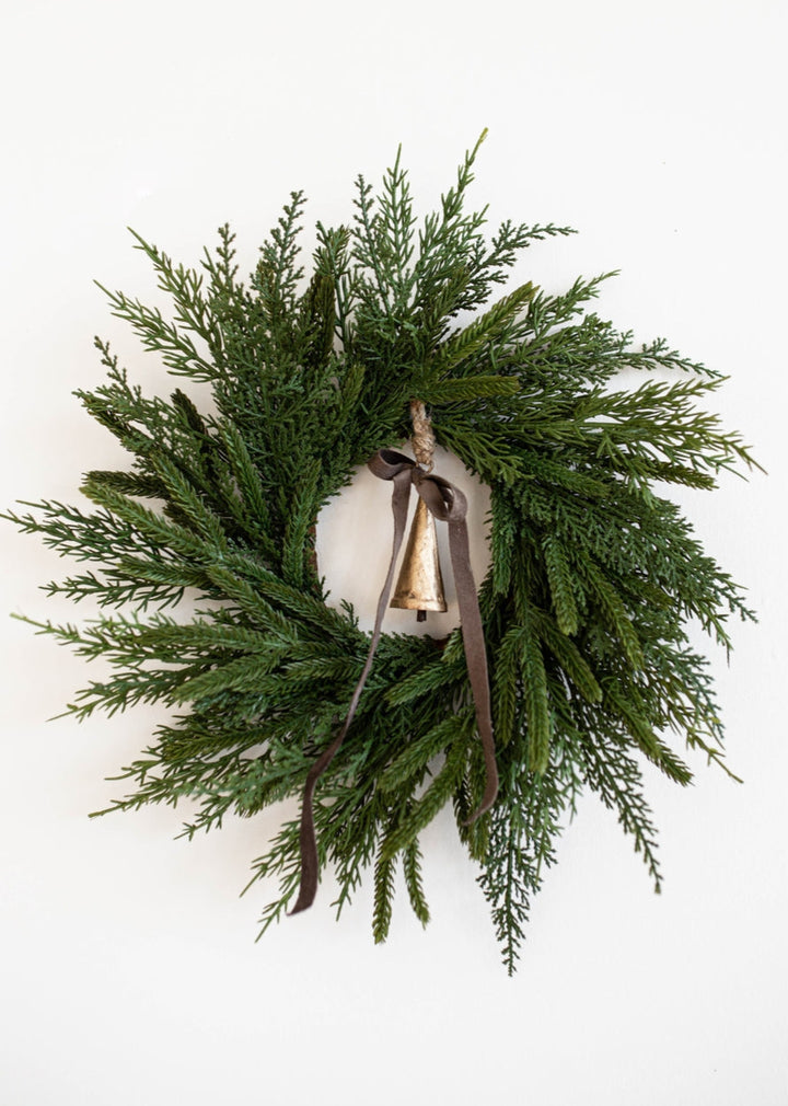Norfolk & Cypress Mixed Real Touch Wreath, 14”