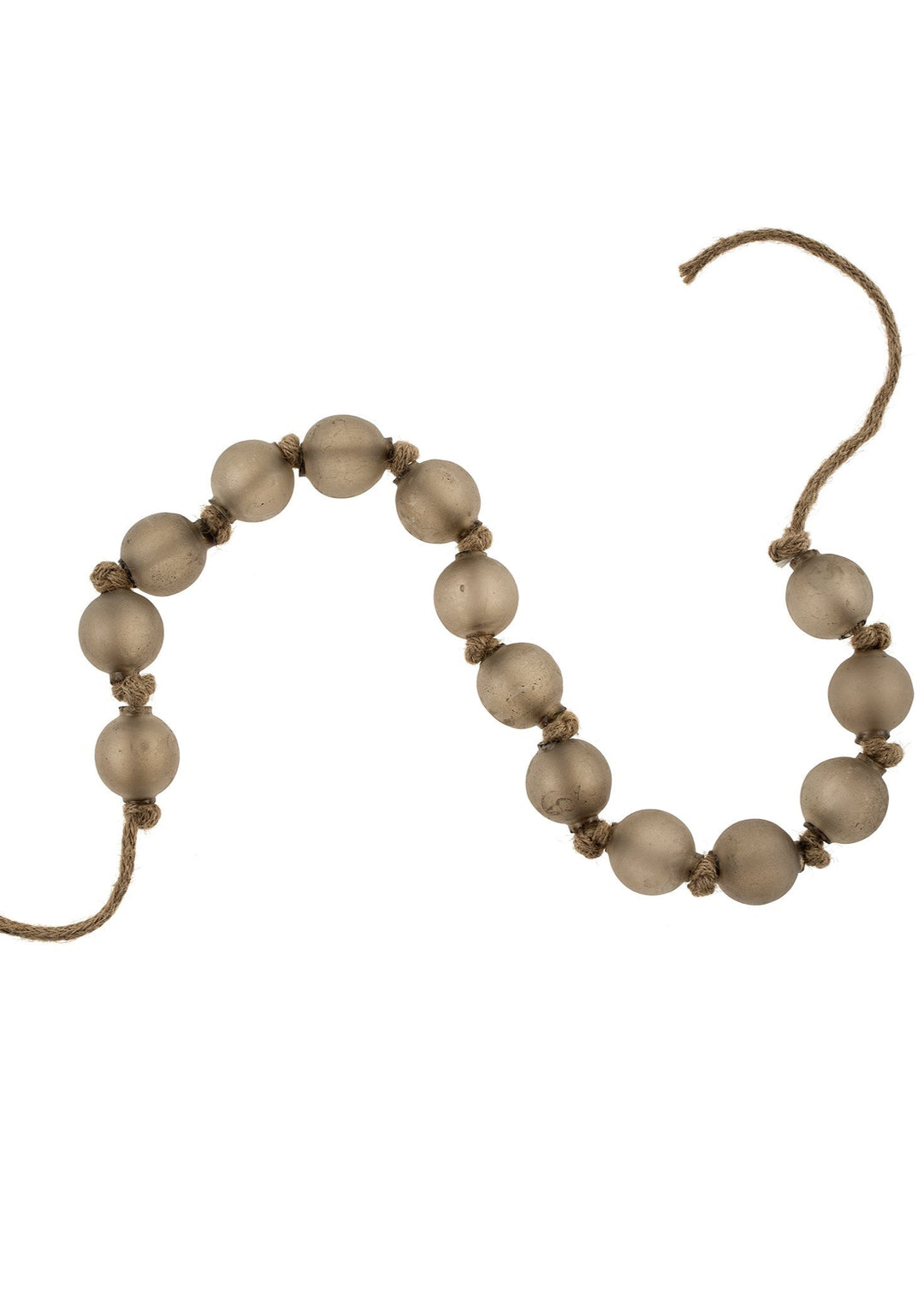 Beach Glass Beads - Frosted Smoke - Clementine Home Floral Gift