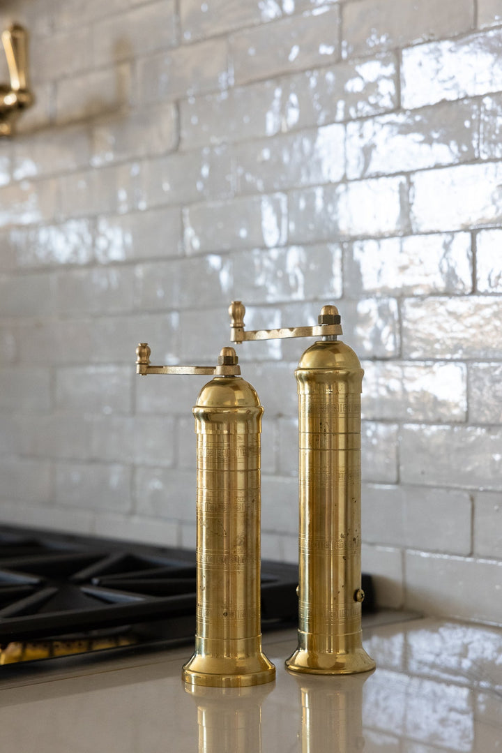 Brass Mill Salt & Pepper Set (Fall '24 Add - On) - Clementine Home Floral Gift