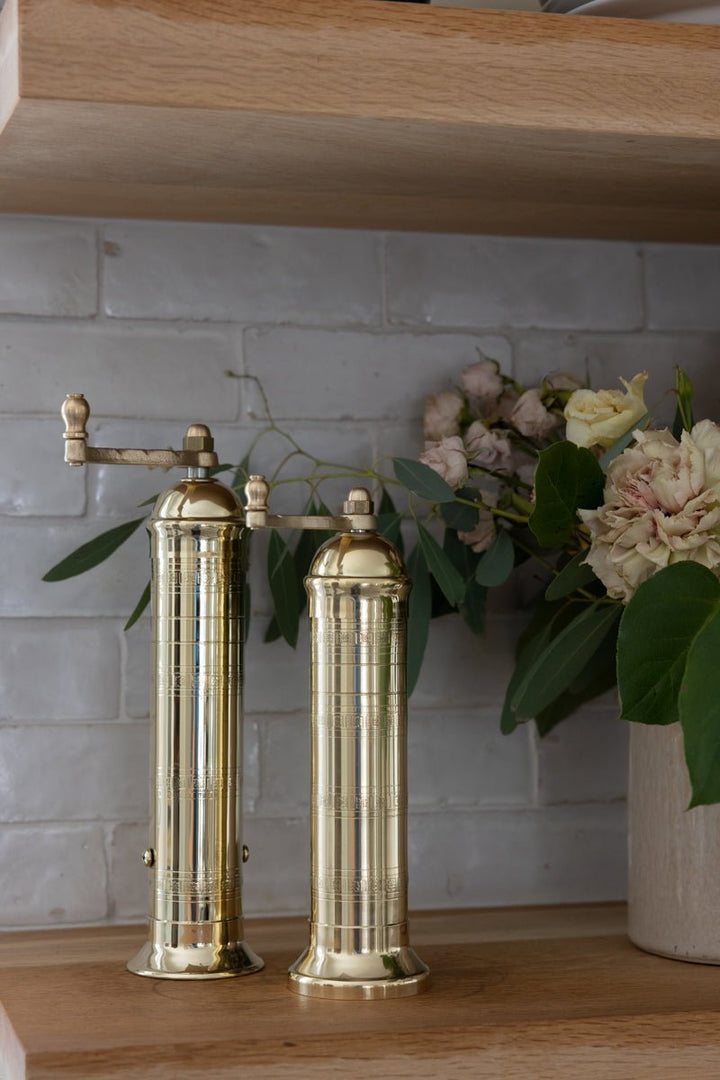 Brass Mill Salt & Pepper Set (Fall '24 Add - On) - Clementine Home Floral Gift