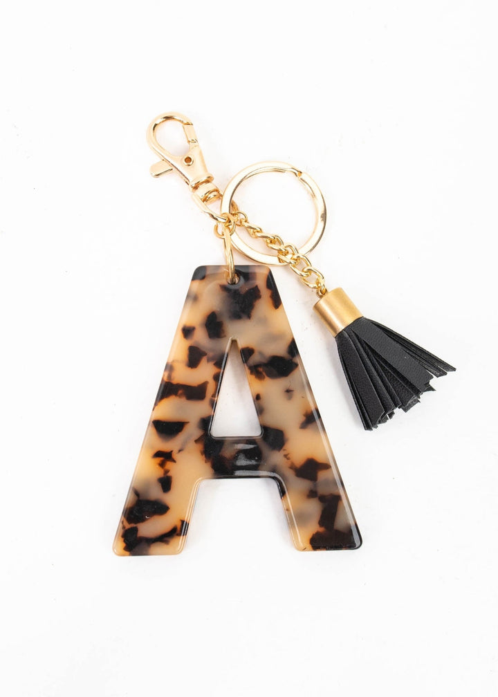 Chunky Letter Key Chain - Clementine Home Floral Gift