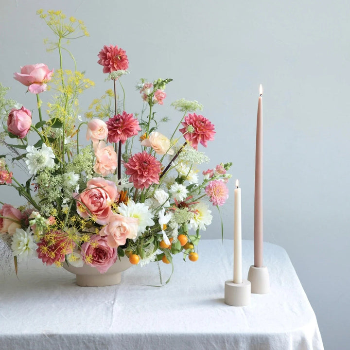 DIPPED TAPER CANDLEs - Clementine Home Floral Gift