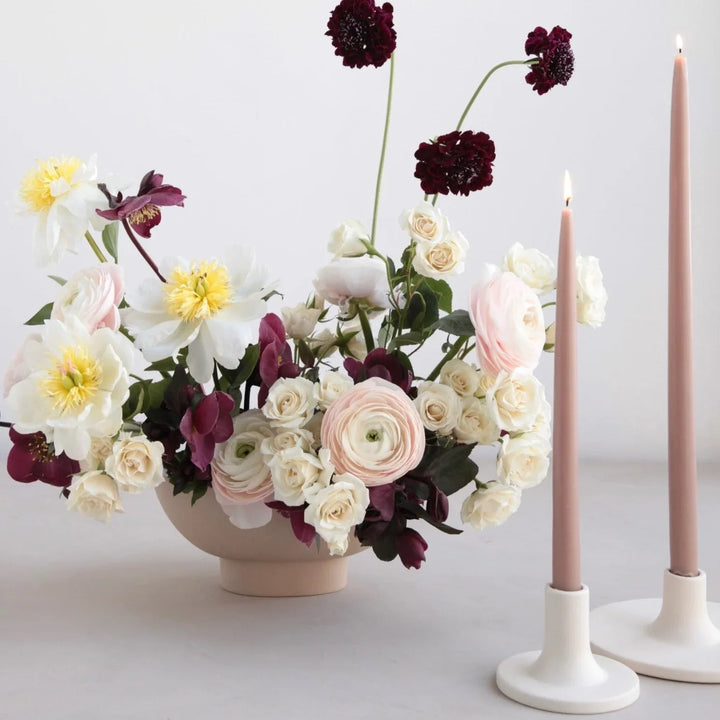 DIPPED TAPER CANDLEs - Clementine Home Floral Gift