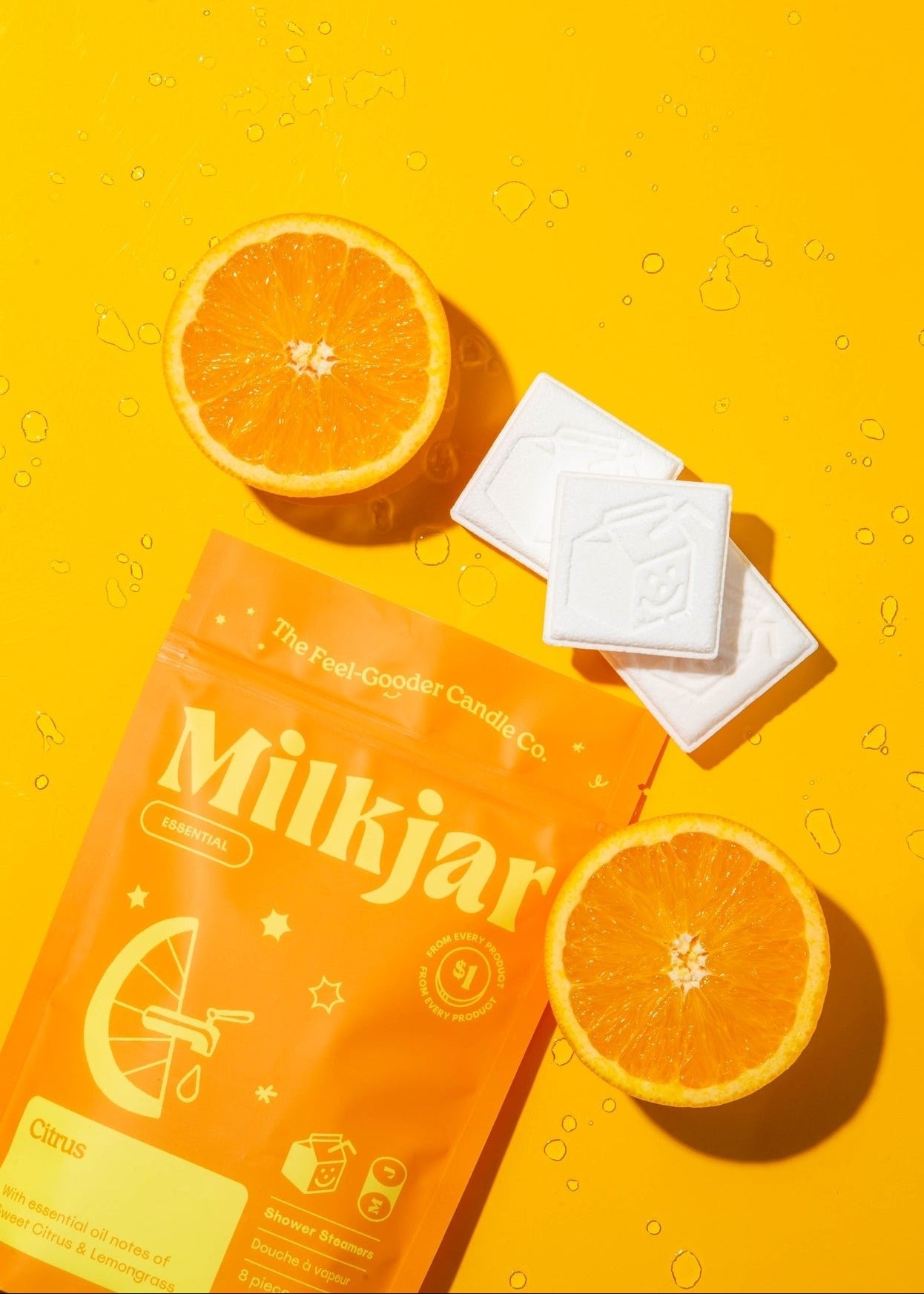Essential Oil Shower Steamers – Citrus – Clementine Home Floral Gift