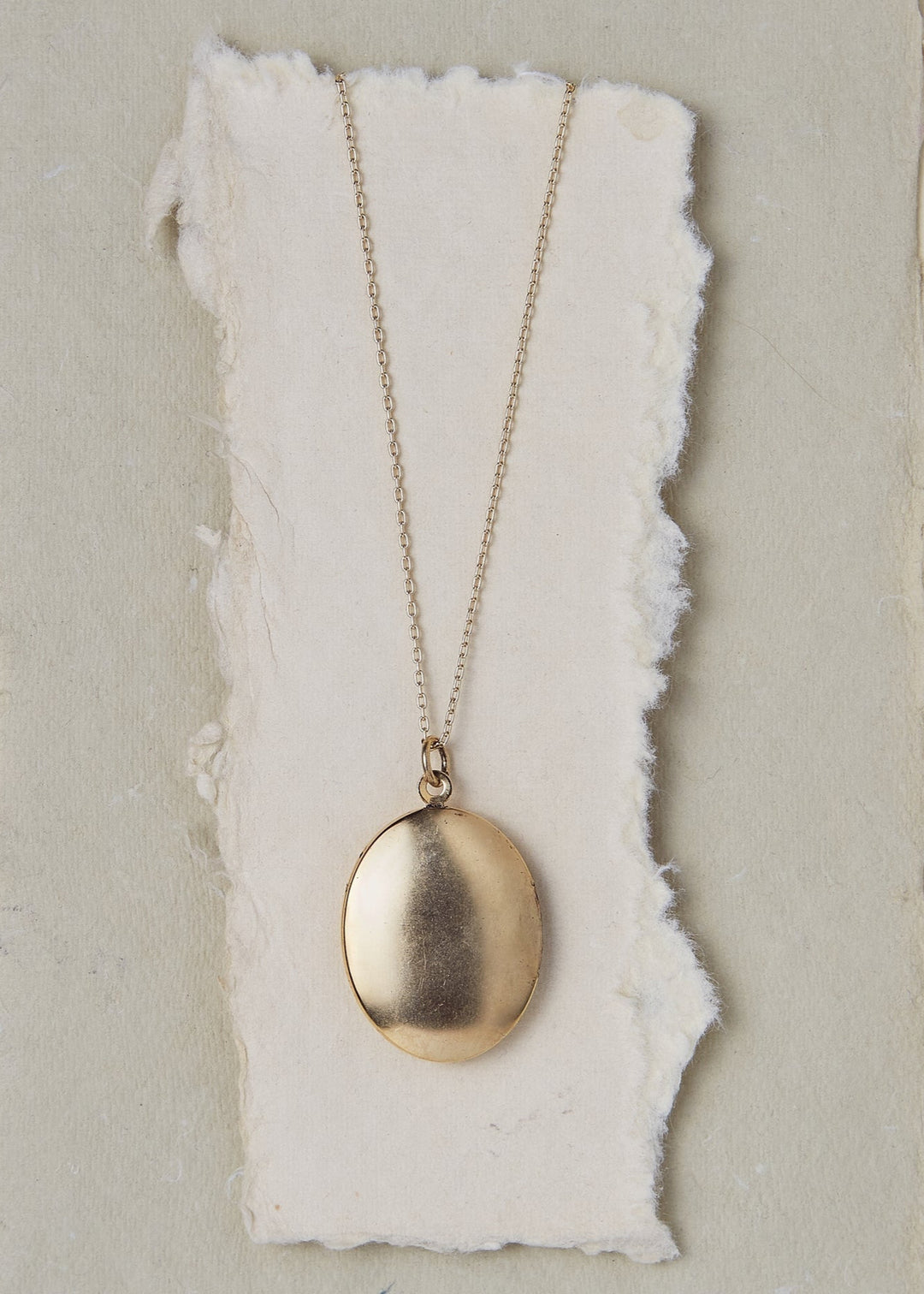 Locket Necklace - Gold - Clementine Home Floral Gift