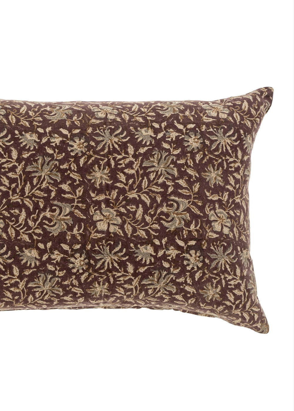 Meera Block Print Pillow - Clementine Home Floral Gift