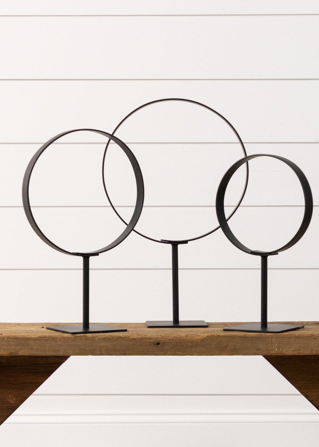Metal Ring Stands, Set of 03 - Clementine Home Floral Gift