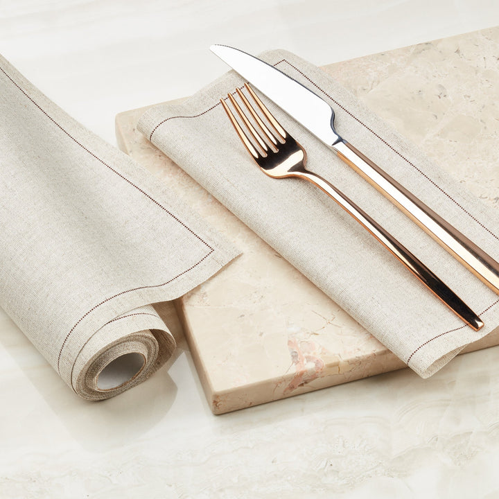 Natural Linen Napkins (Summer '25 Add - On) - Clementine Home Floral Gift
