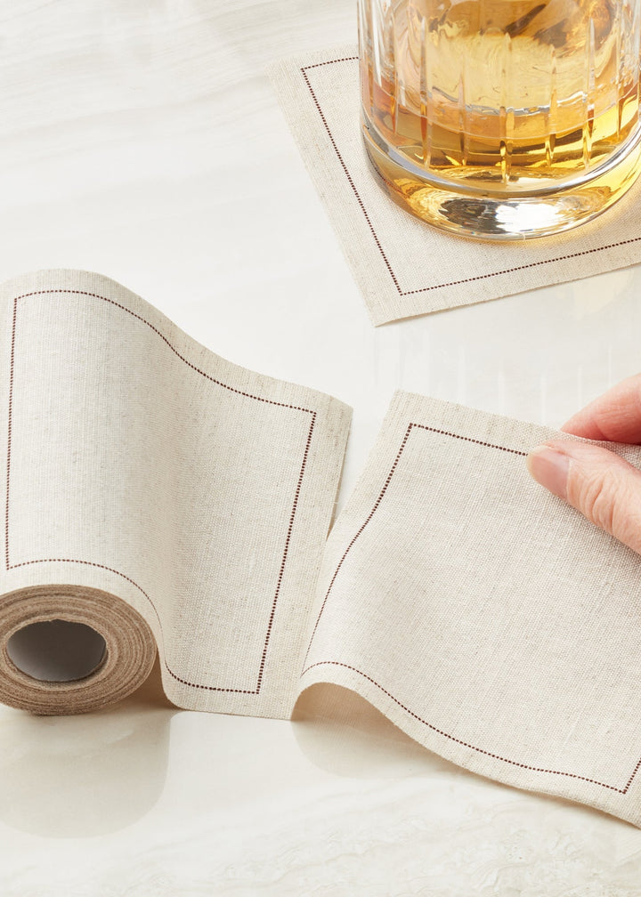 Natural Linen Napkins (Summer '25 Add - On) - Clementine Home Floral Gift