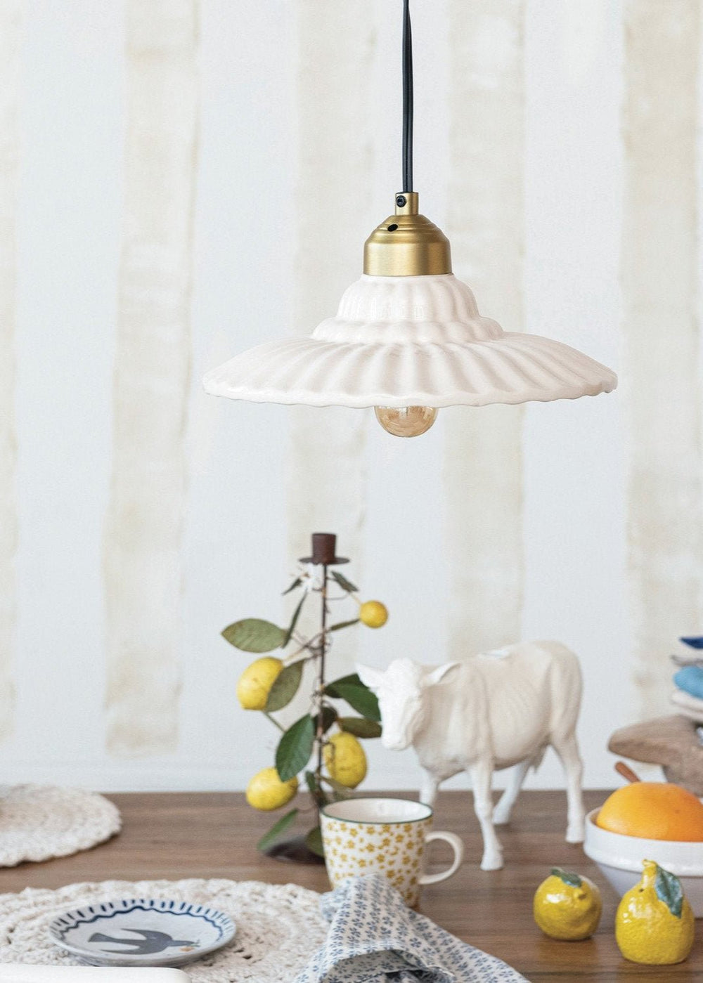 Pleated Pendant - Clementine Home Floral Gift