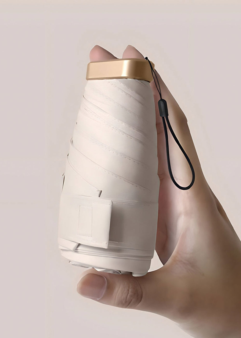 Pocket Mini Umbrella - Cream - Clementine Home Floral Gift