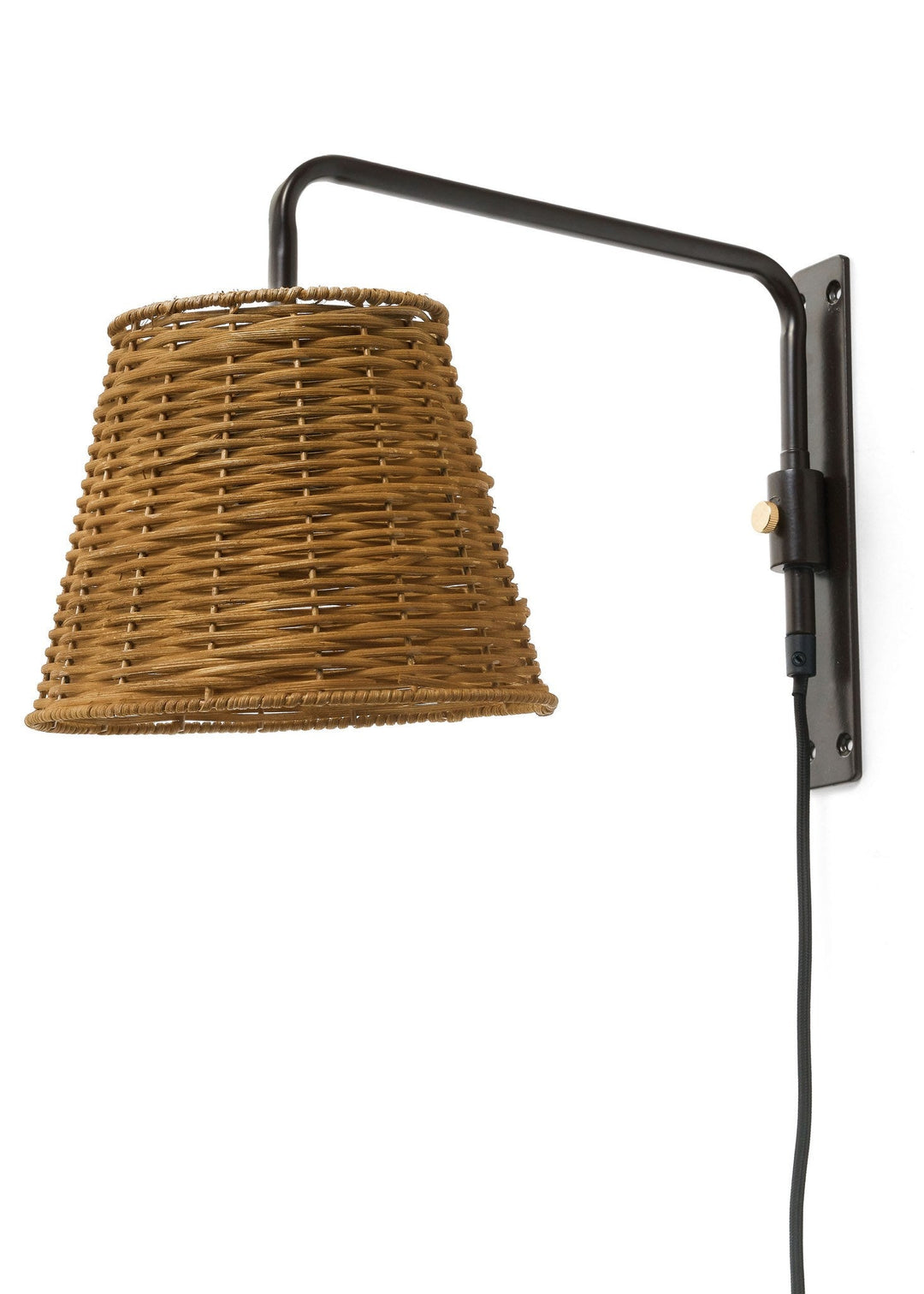 Rattan LAMP SCONCE - Clementine Home Floral Gift