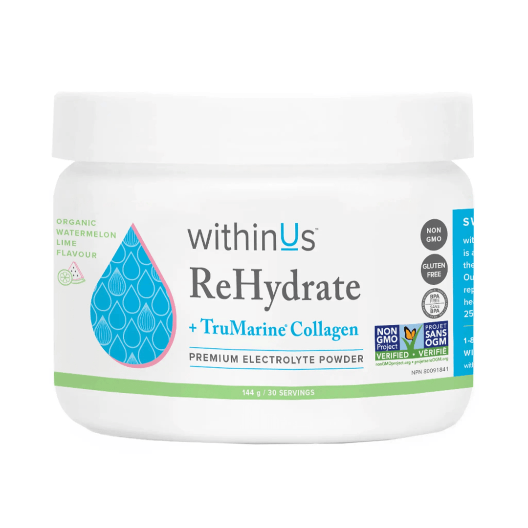 REHYDRATE + TRUMARINE® COLLAGEN JAR - WATERMELON + LIME - Clementine Home Floral Gift