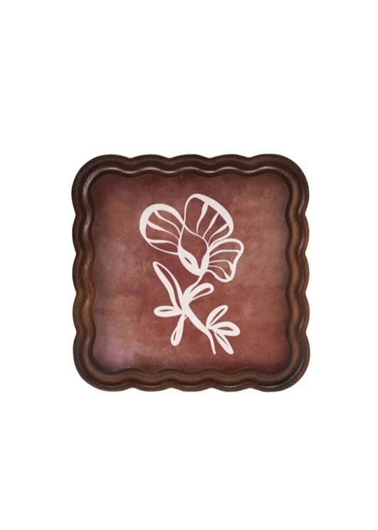 Scallop Wave Photo Frame - Natural - Clementine Home Floral Gift