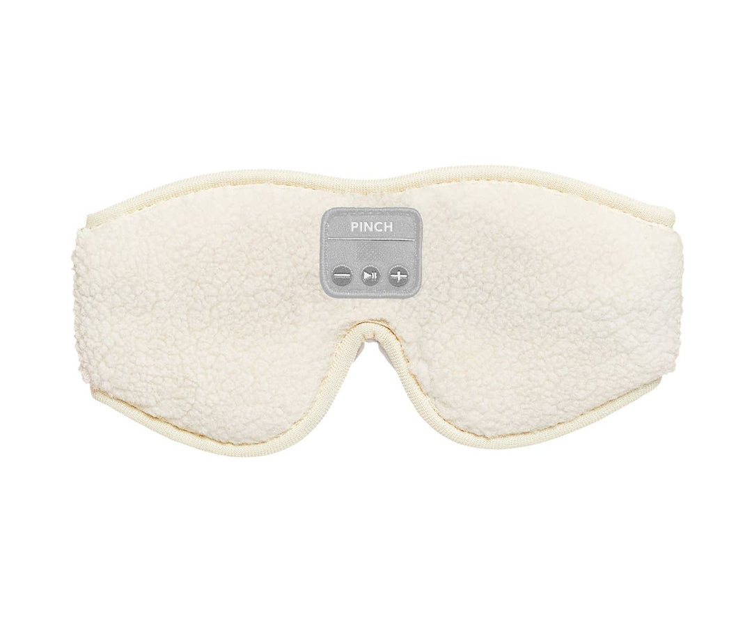 Sherpa Sleep Eye Mask with Built - in Wireless Headphones - Clementine Home Floral Gift
