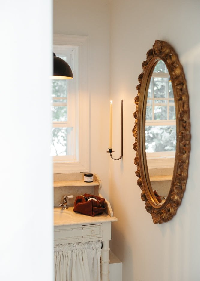 Slender Iron Candle Sconce - Clementine Home Floral Gift