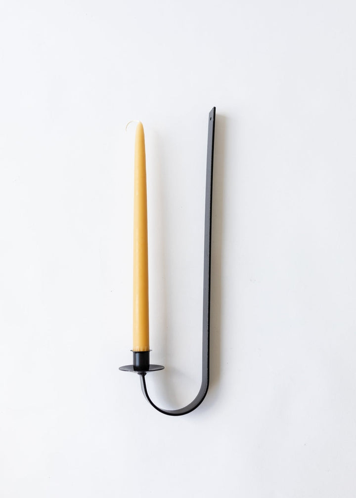 Slender Iron Candle Sconce - Clementine Home Floral Gift