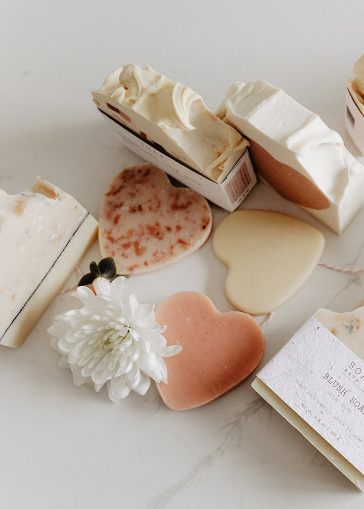 Sweetheart Soap Stacks - Clementine Home Floral Gift