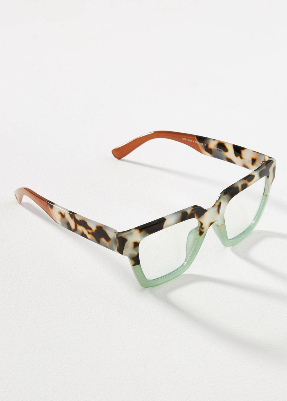 Take a Bow Glasses - Chai Tortoise & Green - Clementine Home Floral Gift