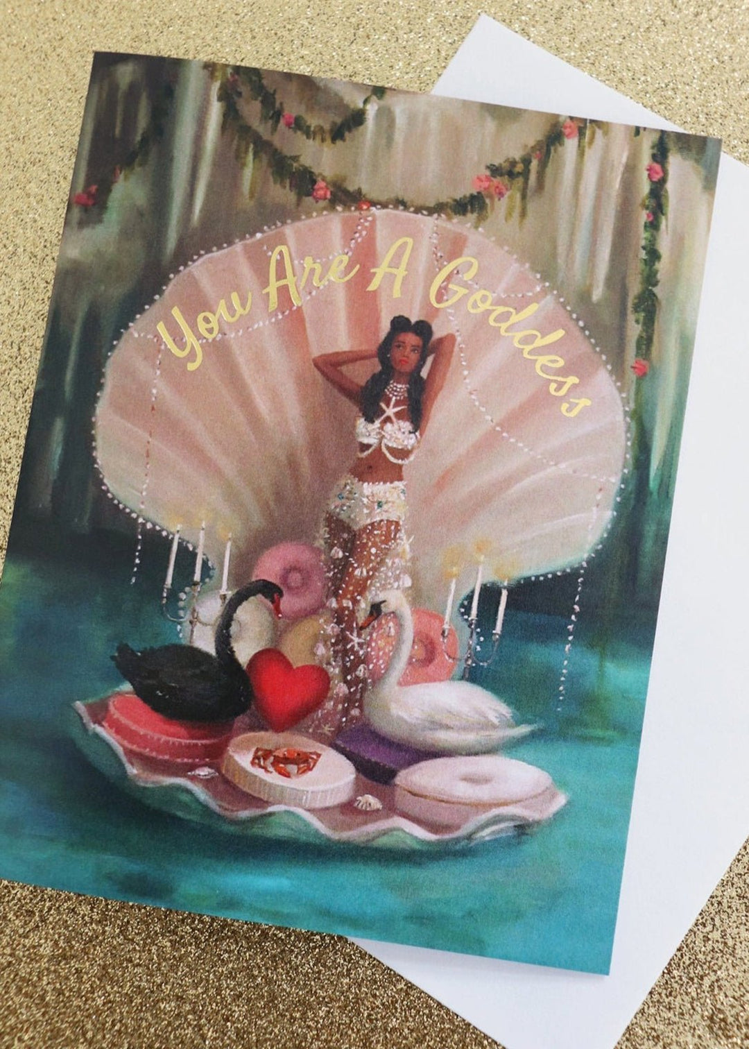 You Are A Goddess Card - Clementine Home Floral Gift