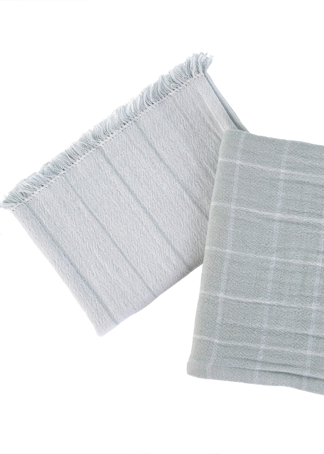 Baker Stripe Tea Towels, Set of 2 - Blue - Clementine Home Floral Gift