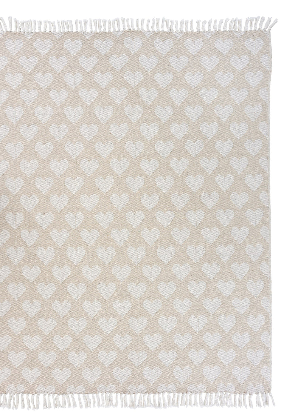 Heart Throw - White - Clementine Home Floral Gift