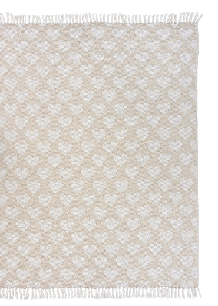 Heart Throw - White - Clementine Home Floral Gift