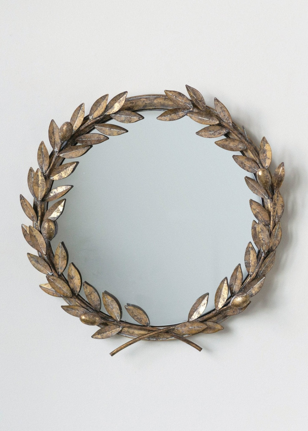 Laurel Wreath Wall Mirror - Clementine Home Floral Gift