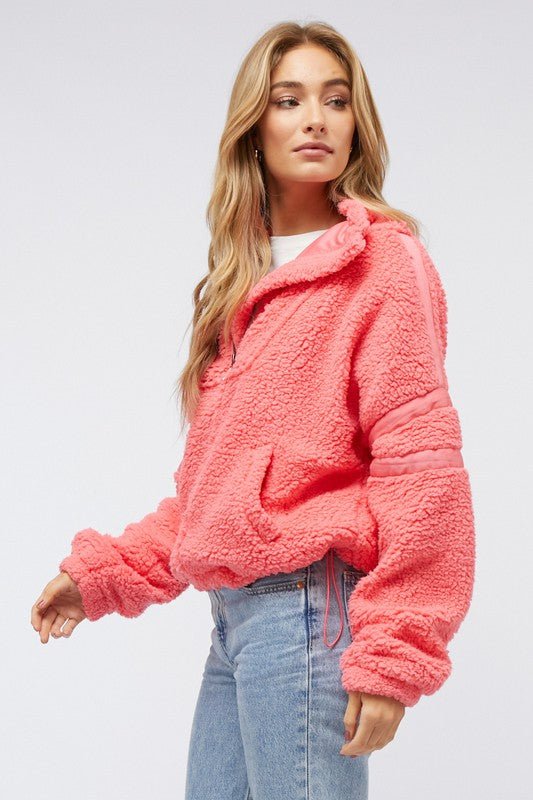 LONG SLEEVE ZIP UP JACKET - Clementine Home Floral Gift