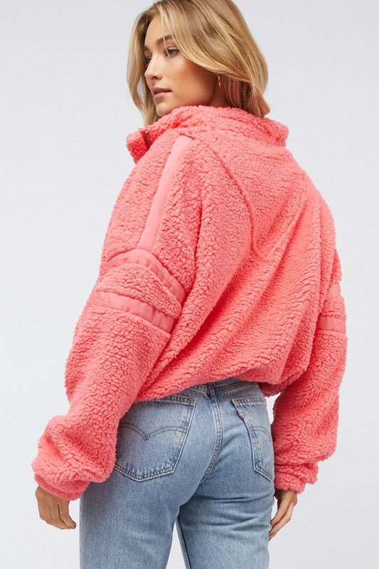 LONG SLEEVE ZIP UP JACKET - Clementine Home Floral Gift