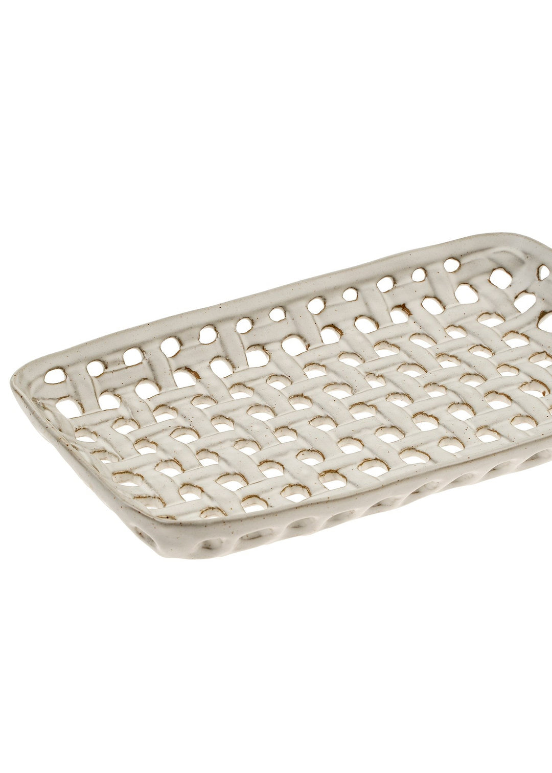 Porcelain Basket Tray - Clementine Home Floral Gift