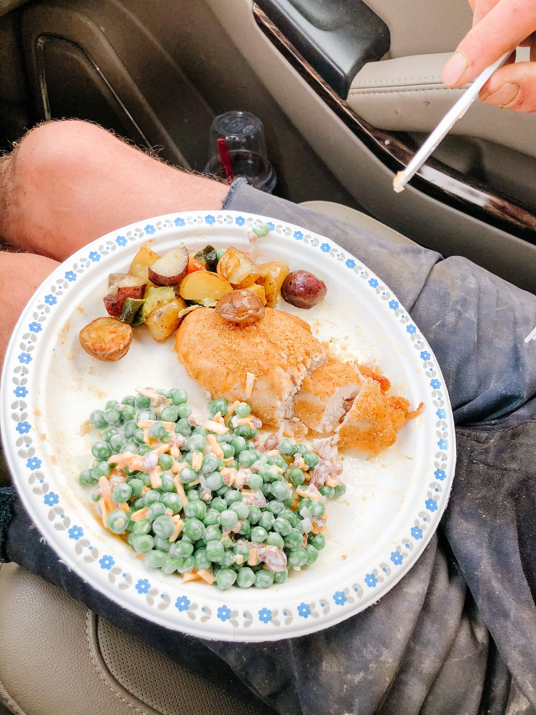 Easy Peasy : Shake N' Bake Chicken, Roasted Veggies & Pea Salad - Clementine Home Floral Gift