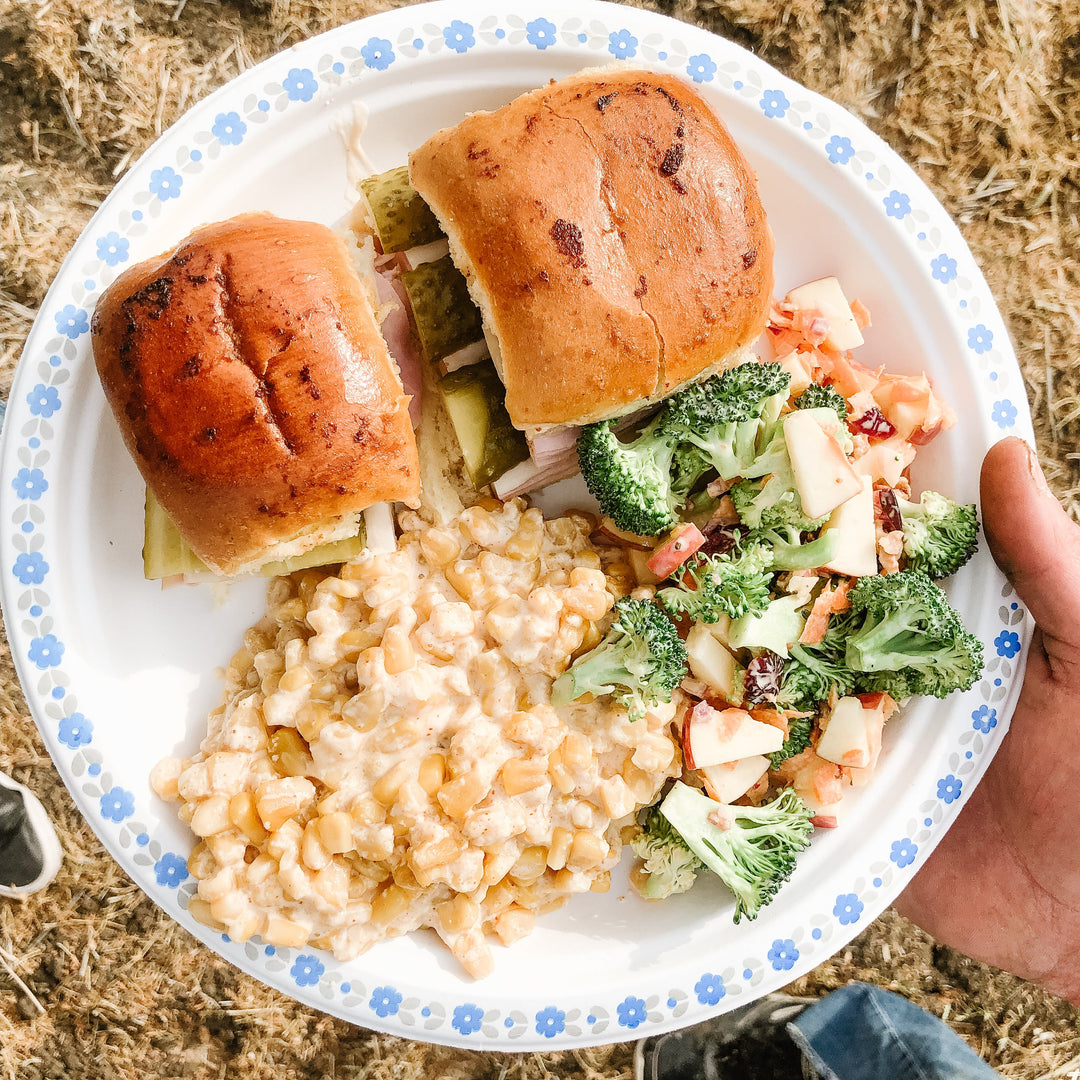 Harvest Meal #1 : Cuban Sliders, Mexican Street Corn Casserole & Sunshine Broccoli Salad - Clementine Home Floral Gift