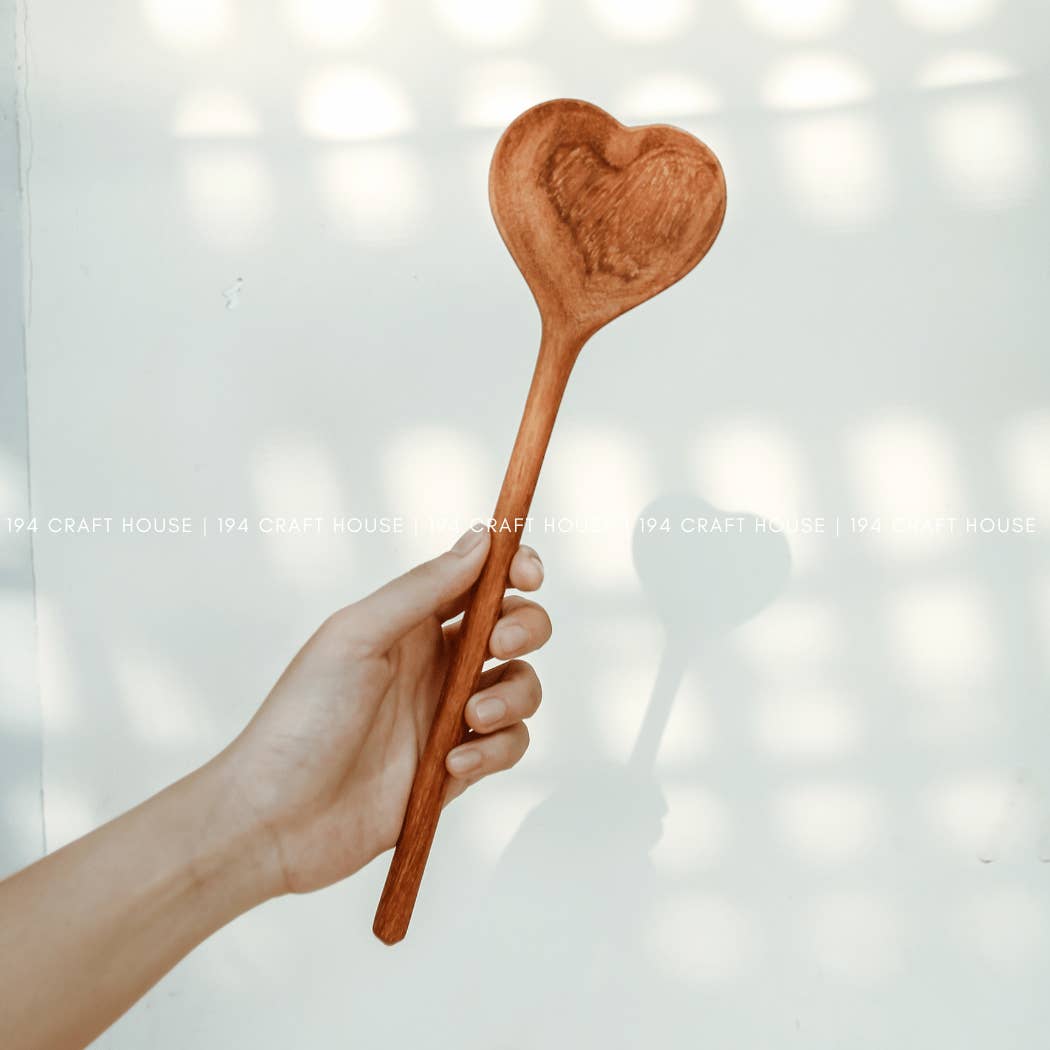 Wooden Heart Spoon - Large