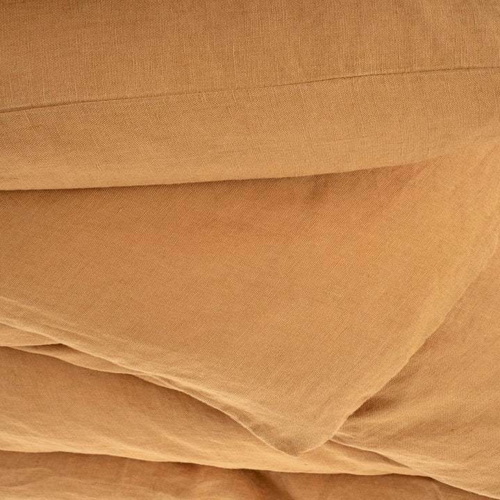 ** New ** Reverie Linen Duvet Set - Curry