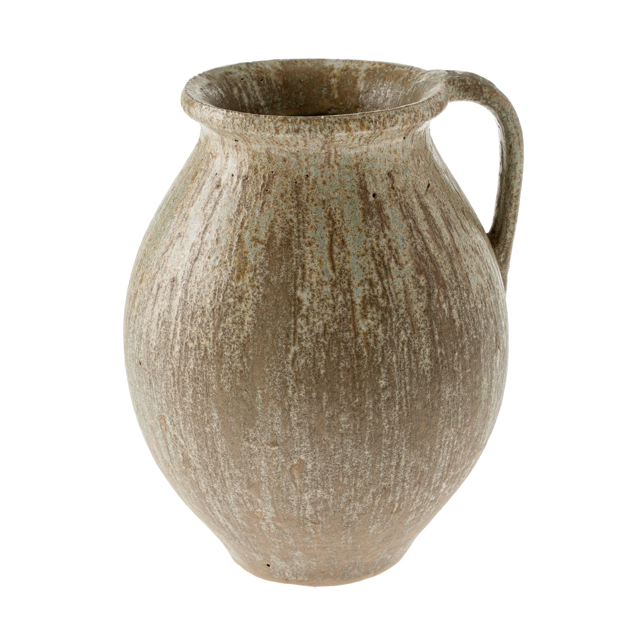 Rhodes Pitcher Vase Reactive - Brown