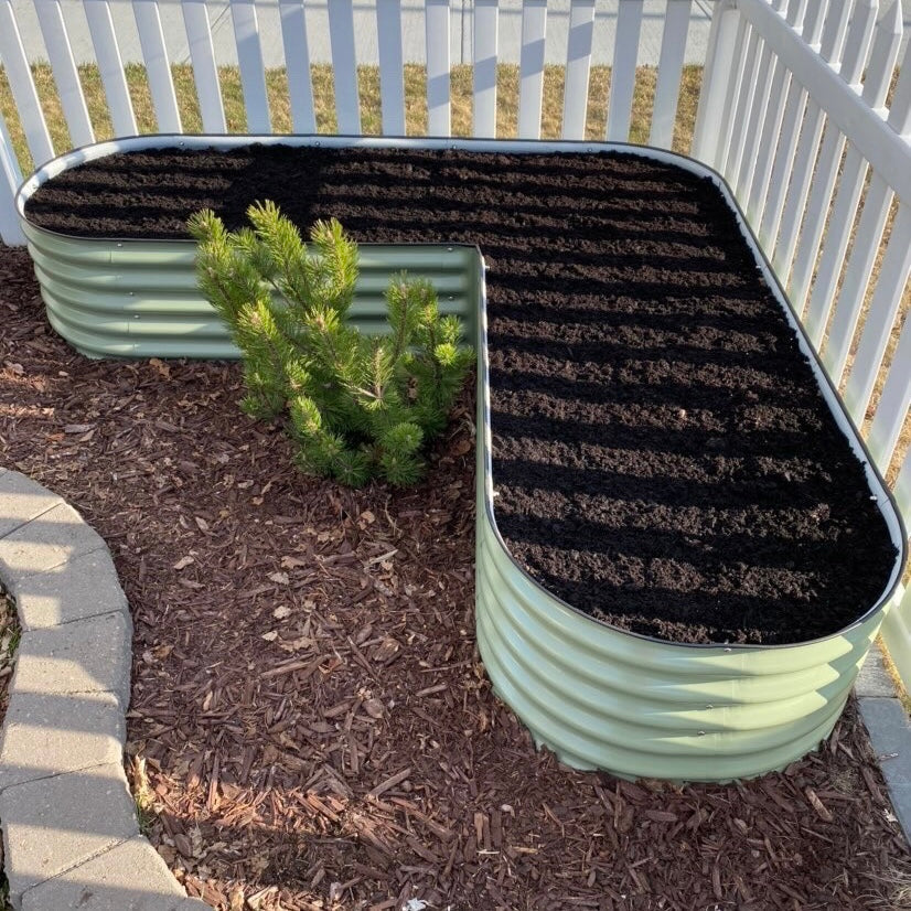 L-Shape Raised Garden Bed - Multiple Heights