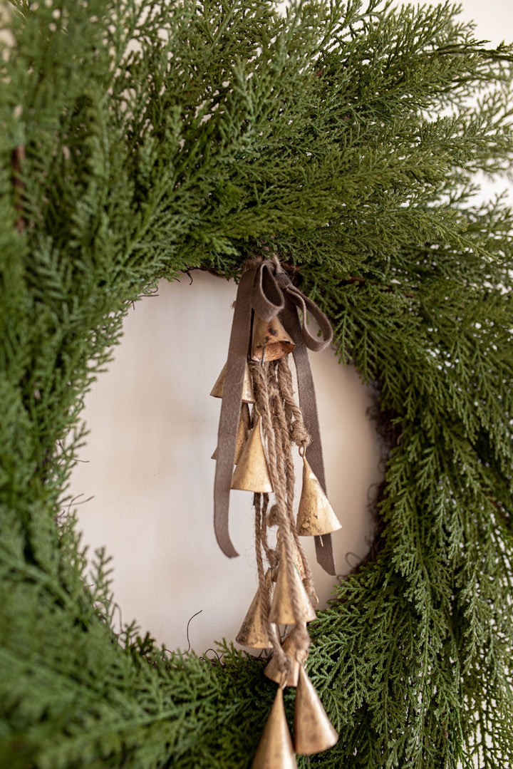 Cypress Pine Faux Wreath - Real Touch