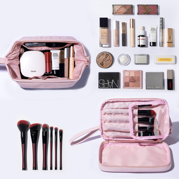 2 - in - 1 Makeup Bag (Spring '25 Add - On) - Clementine Home Floral Gift