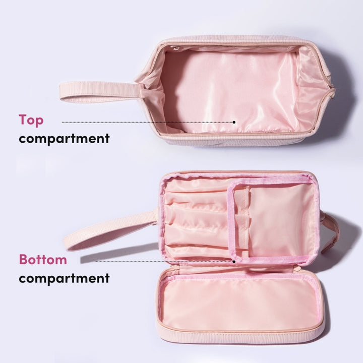 2 - in - 1 Makeup Bag (Spring '25 Add - On) - Clementine Home Floral Gift