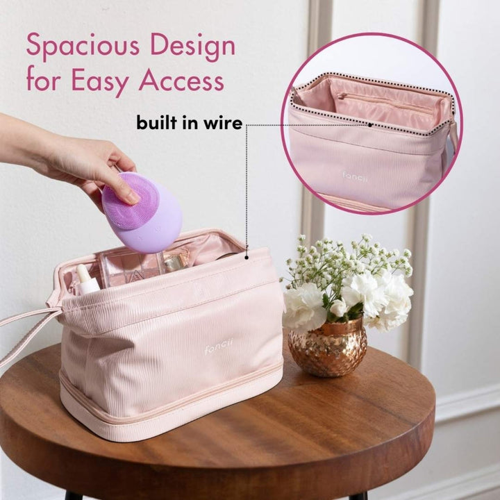 2 - in - 1 Makeup Bag (Spring '25 Add - On) - Clementine Home Floral Gift