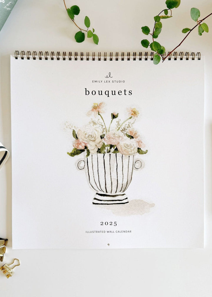 2025 Bouquets Calendar - Clementine Home Floral Gift
