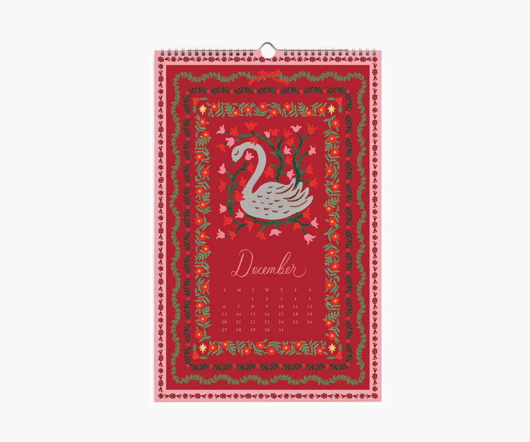 2026 Flora Wall Calendar - Clementine Home Floral Gift