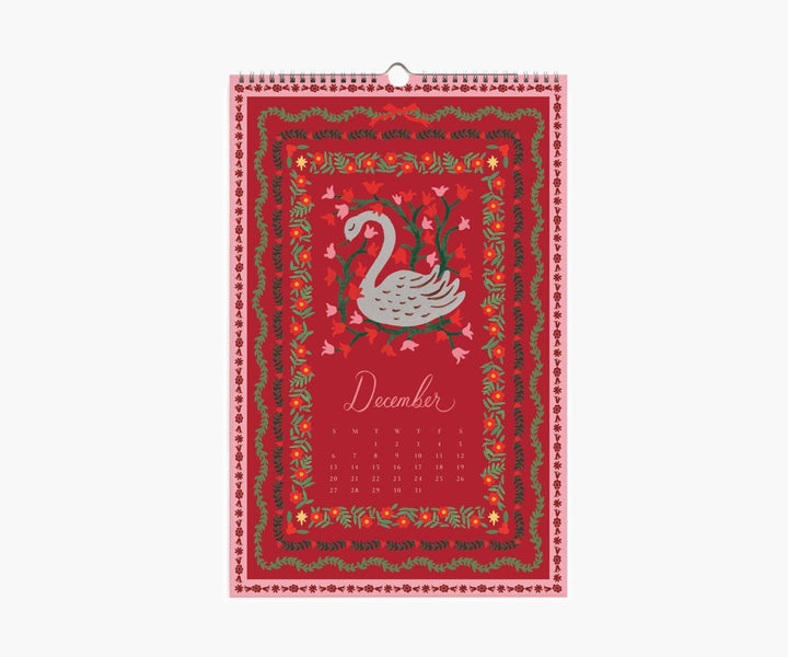 2026 Flora Wall Calendar - Clementine Home Floral Gift