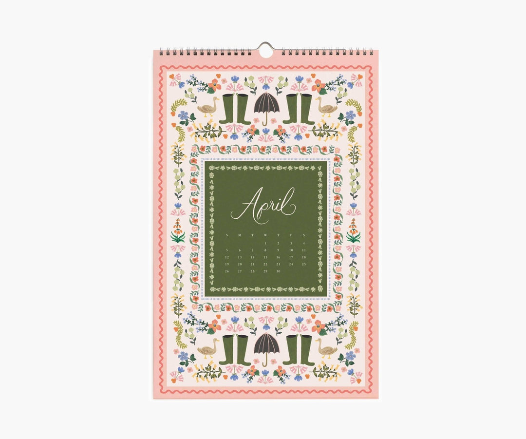 2026 Flora Wall Calendar - Clementine Home Floral Gift