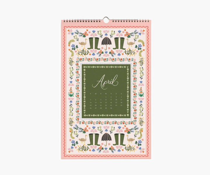 2026 Flora Wall Calendar - Clementine Home Floral Gift